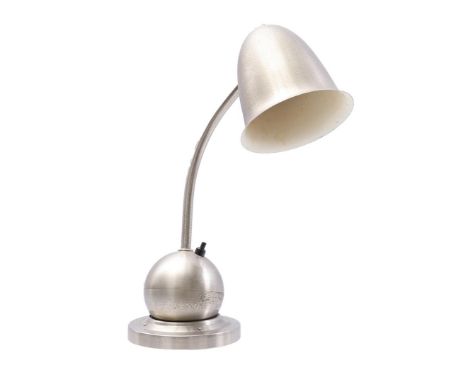 Willem Hendrik Gispen (1890-1981)Matt nickel adjustable desk lamp, design W H Gispen for the Koninklijke Metaalwarenfabriek D