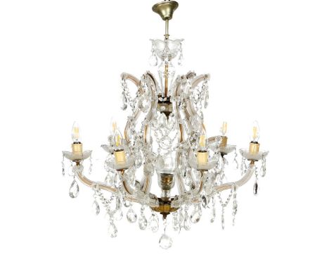 7-light crystal ball lamp, 80 cm high