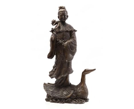 Anonymous, statue of an oriental figure after an antique model, 43 cm high, 4.8 kilograms