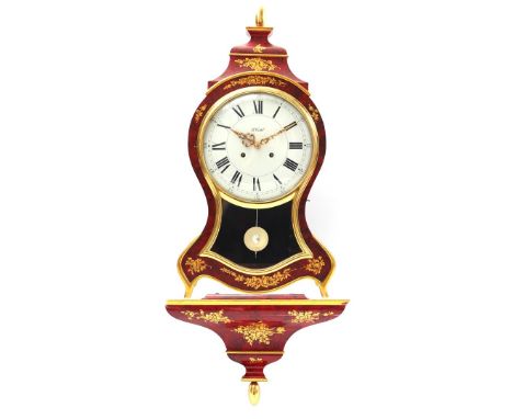 Le Castel Neuchattel console clock, 20th century, 90 cm high
