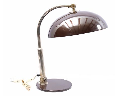 Herman Theodoor Jan Anthoin Busquet (1914-1977)Brown metal desk lamp, design Herman Busquet for Hala, model 144, Netherlands 