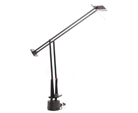 Richard Sapper (1932-2015)Adjustable blackened aluminum lamp, design Richard Sapper for Artemide, Italy, design year 1972, la