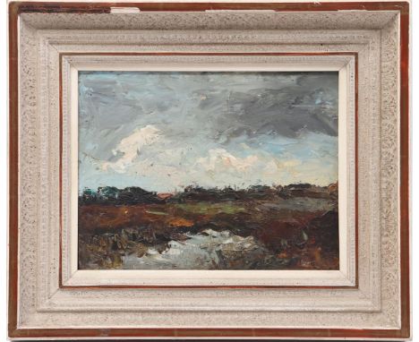 Anonymous, Dutch landscape with fen, panel 25x32 cm
