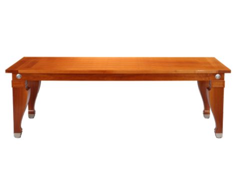 Léon Krier (1946-)Cherry wood table, design Léon Krier for Giorgetti, model 'Mensa Magna', Italy 21st century, 77 cm high, 24