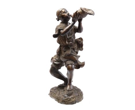 Anonymous, statue of an oriental figure after an antique model, 43 cm high, 6 kilograms