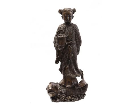 Anonymous, statue of an oriental figure after an antique model, 41 cm high, 4.8 kilograms