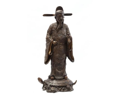 Anonymous, statue of an oriental figure after an antique model, 42 cm high, 4.5 kilograms