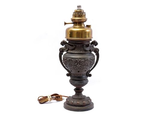 Classic lamp base, electrically made, 53 cm high (mariage)