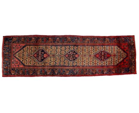Hand-knotted oriental runner Koliaie, 324x106 cm