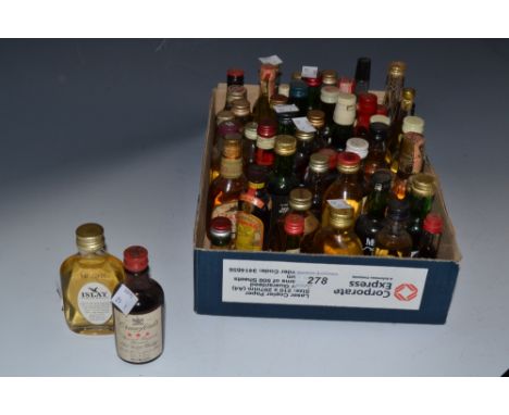 Whisky Miniatures - Cragganmore Single Malt 12 Years; Ben Nevis Single Malt 22 Years; The Antiquary De Luxe Old Scotch Whisky