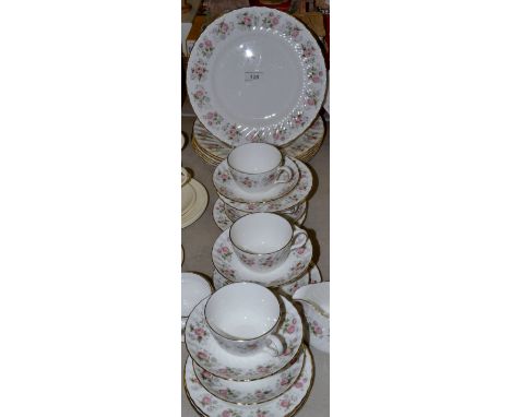 A Minton Spring Bouquet  part dinner and tea service including dinner plates, cups and saucers ;  etc