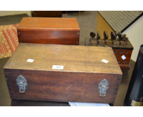 Electronic Testing Equipment - a H Tinsley & Co electrical Resistance box;  another The Cambridge Scientific Instrument Co;  