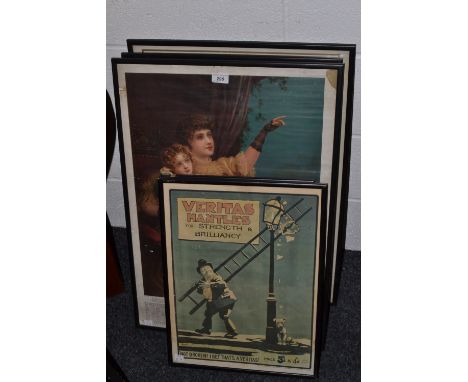 Advertising - local interest,  an 1895 thread gold calendar; a J K  Coleman 1900, E Doxey 1902, W Young 1903, other printed i
