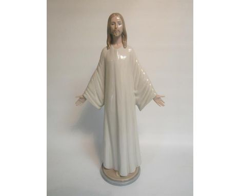 A Lladro porcelain figure - Jesus, model no.5167, 39.5cn h. 