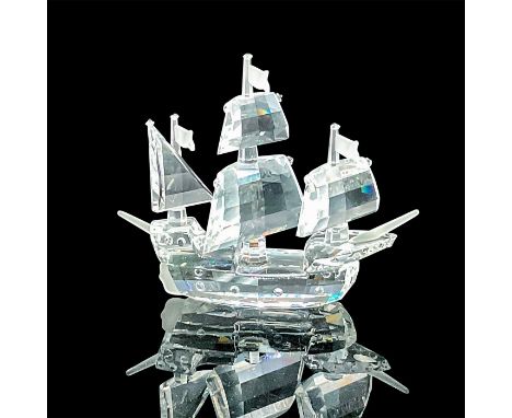 Clear faceted crystal sails with frosted flags. From the 'When We Were Young' series. Swarovski acid mark. This item has its 