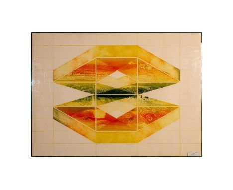 Titled Vis-A-Vis. Pencil signed and numbered 2/100 lower center.Measures 40" x 30" including frame. #Art #Lithographs Artist: