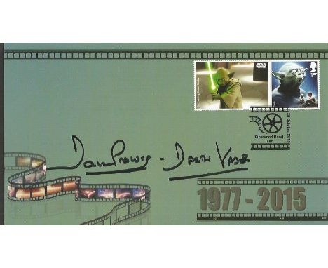 Dave Prowse Yoda Stamps signed Star Wars Official FDC signed at a Private signing with Dave November 2015. The cover is stunn