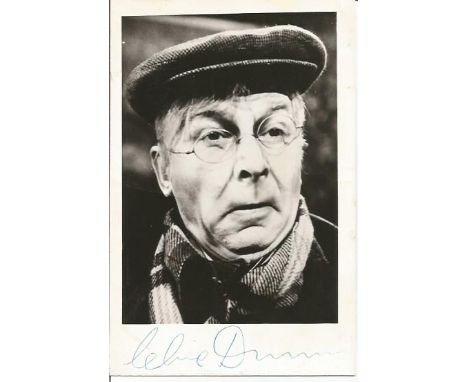 Clive Dunn signed vintage 6 x 4 b/w portrait photo. Good Condition. All signed items come with our certificate of authenticit
