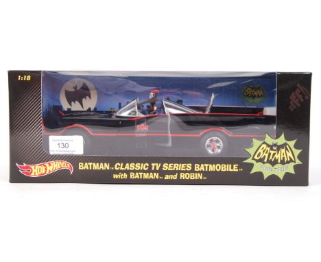 A superb Hot Wheels made 1:18 scale diecast model ' Batman Classic TV Series ' Batmobile . The model has been signed to the b