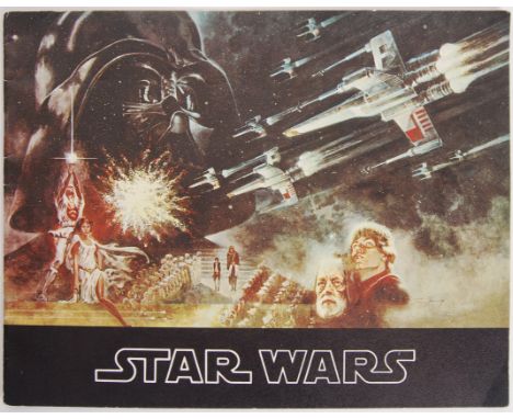 A rare original vintage 1977 Star Wars ' A New Hope ' cinema / press brochure. Featuring information regards the film, cast a