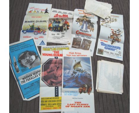 A collection of assorted vintage overseas / Foreign Daybill cinema movie advertising posters - most Australian. Various films