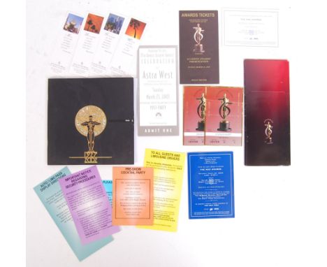 An original 75th anniversary 2002 Oscar Academy Awards event programme belonging to film director, Stephen Daldry who was nom