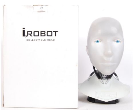 A Japanese import I, Robot (2004) 1:1 scale life size prop replica ' Sonny ' head bust. Includes information book. DVD missin