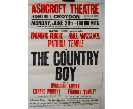 A large collection of assorted vintage 1960's / 1970's theatre posters. All appear to related to David Kirk Productions, and 
