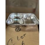 3 Cases - 3-Compartment Aluminum Foil Tray (Pack 500)