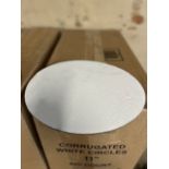 4 Cases - 11" White Corrugated Circles (Pack 250)