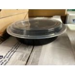 2 Cases - 48 Oz. Microwavable Plastic Container and Lid (Pack 150)