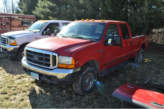1999 Ford F 350 Truck Auto Air 4x4 Shock Bumper 5th Wheel 4