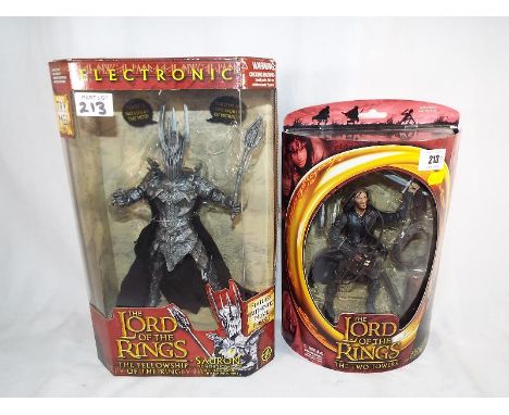 Lord of the Rings - 2 mint in box Lord of the Ring figures to include The Fellowship of the Ring Sauron from The Second Age w