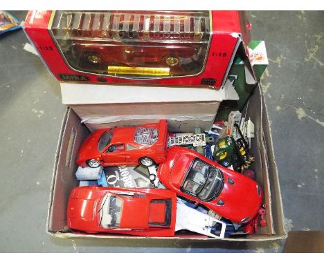 A small quantity of playworn diecast model motor vehicles, a pool set, a quantity of vintage style parlour games and similar