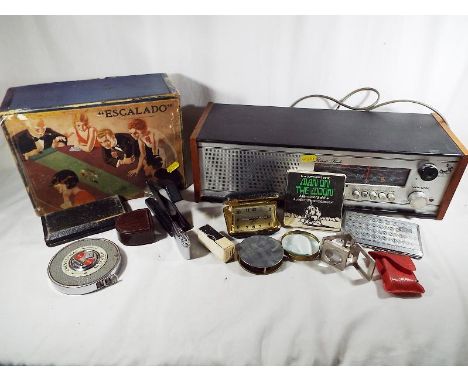 A good mixed lot of collectables to include a Chad Valley Escalado Game, a Roberts radio model number RM40, a collection of m