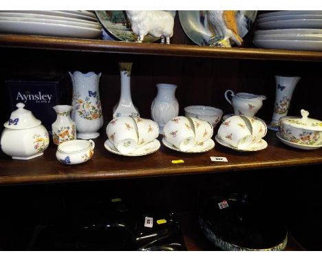 A collection of Aynsley ceramic table ware and a collection of Country Garden Aynsley to include vases, trinket dishes and si