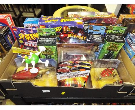 A good mixed lot of predominantly sealed blister packs to include Spiderman, Scooby Doo, The Golden Compass, Lord of the Ring