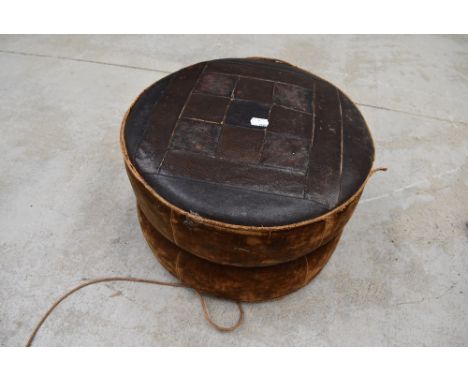 A vintage pouffe
