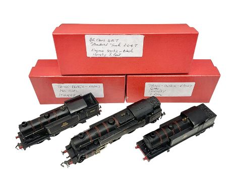 Hornby Dublo - 3-rail EDL17 Class N2 0-6-2 tank locomotive without coal No.69567; and Class N2 0-6-2 tank locomotive with coa