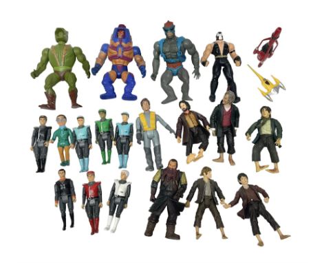 Collection of 80s-00s collectable figures from Lord of the Rings, Masters of the Universe, Thunderbirds etc