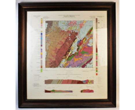 A 1:25,000 scale geological map of Church Stretton, published by the Geological Survey Of Great Britain (England and Wales) i