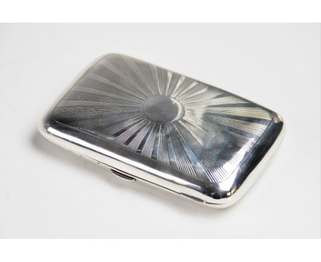 A 'CHRISTIAN DIOR' CIGARETTE BOX AND OTHER ITEMS, rectangular form silver  plate cigarette box, glass