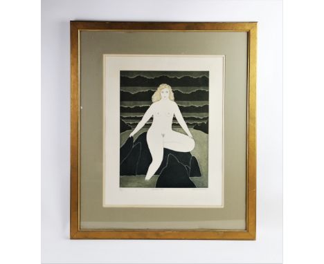 Martin Leman RBA RWS (b1934),  Limited edition print on paper,  'Midnight Dip',  Signed, titled, dated '80' and numbered '64/