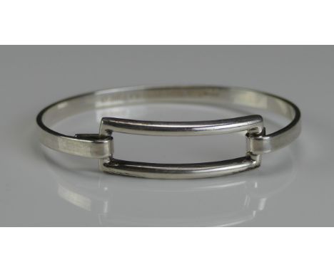 A Tiffany &amp; Co. Silver Bangle, with full marks and hallmarks for London 2004, 15.89g 