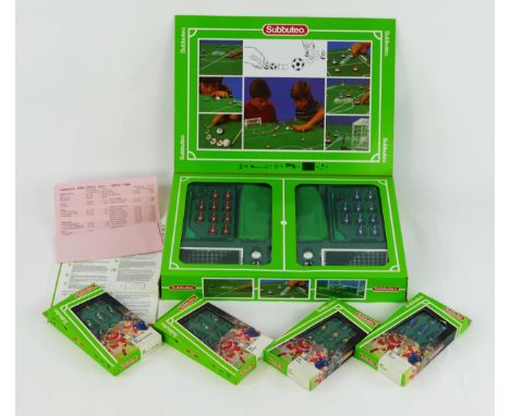 Subbuteo 60140 Football Game with extra team packs including 699 Ireland, 410 Brazil, 802 Chelsea, 803 Mexico - excellent and