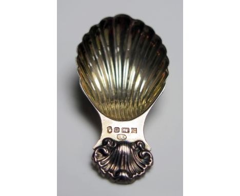An Elizabeth II silver caddy spoon, maker Albert Edward Jones, Birmingham, 1977, 