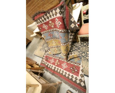 Eastern Wool Rug with Geometric Pattern, 240cms x 170cms