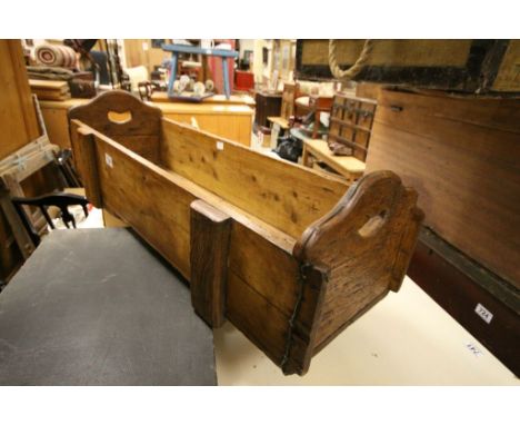 Large Vintage Rustic Pine Trug