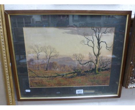 Ernest Ellis Clarke, Watercolour Rural Scene signed by Royal Crown Derby Artist