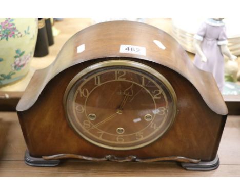 Smiths Enfield wooden mantle clock with Westminster chimes